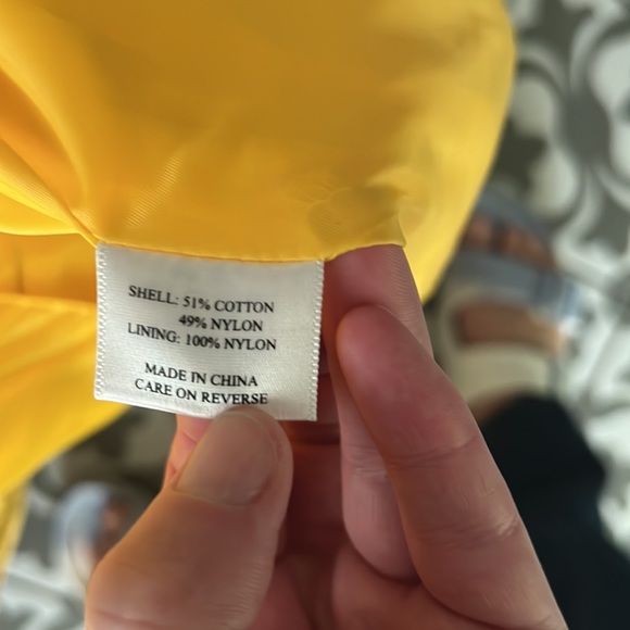 Talbots petite yellow rain jacket - Picture 8 of 10